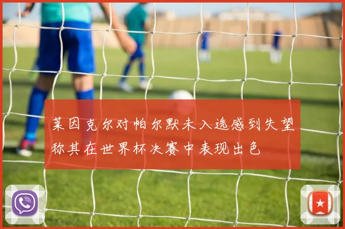 莱因克尔对帕尔默未入选感到失望称其在世界杯决赛中表现出色